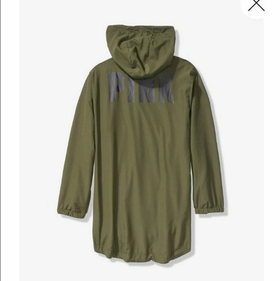 NEW VICTORIA'S SECRET PINK FUNNEL NECK ZIP ANORAK - Picture 4 of 7